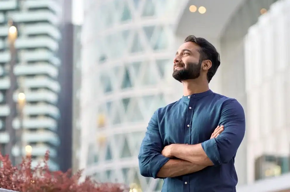 Man looking off into the distance