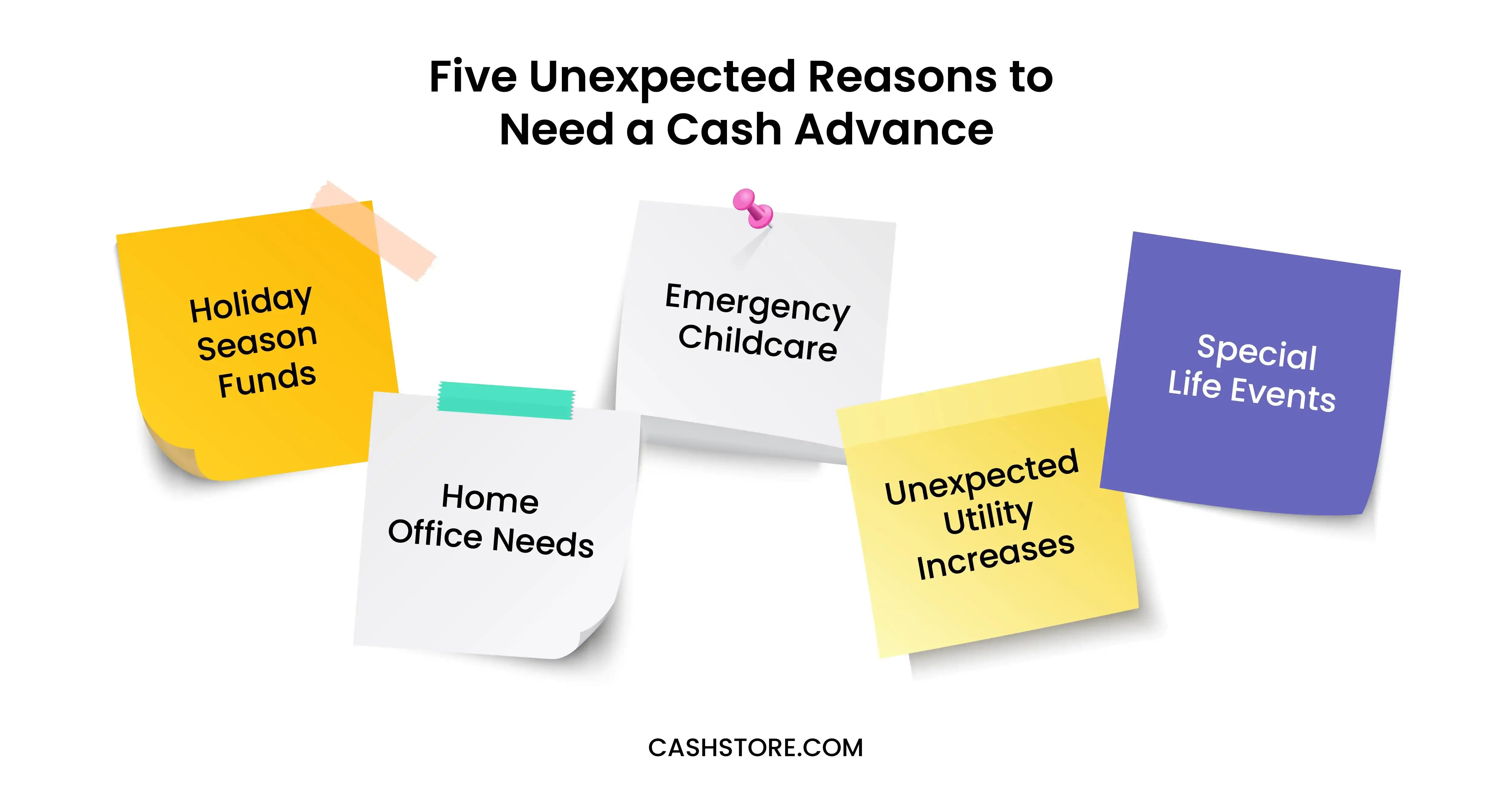 Five Unexpected Reasons to Need a Cash Advance